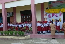 Keceriaan Warnai Hari Pertama Siswa Baru SD Naskat Yos Sudarso 2 Dobo Masuk Sekolah