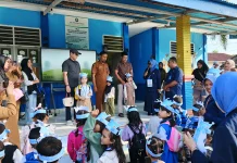 Gerakan Ayah Mengantar Anak ke Sekolah Mulai Diterapkan di TK Hang Tuah