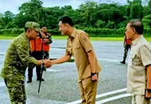 Pangkoopsud III Kunker ke Saumlaki Disambut Bupati Kepulauan Tanimbar