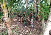 Jaga Kebersihan dan Kekompakan, Kodim 1503/Tual Gelar Kerja Bakti Jumat Berkah