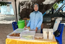 UMKM Nasi Bakar Hanjum Ramaikan Wonderful Sail To Indonesia di Kota Tual