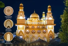 Megahnya Masjid Al-Mukarramah di tengah Indahnya Alam Kei