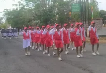 Memeriahkan Hut RI Ke-81, Lomba Gerak Jalan Indah di Kabupaten Maluku Tenggara