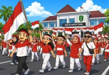 Kota Tual Gelar Kirab Merah Putih 13 Agustus ,Finish di Pantai Kiom