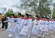 Lomba Gerak Jalan Indah Songsong HUT Kemerdekaan RI - 81 di Maluku Tenggara