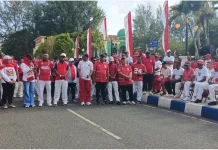 Kirab Merah Putih Perkuat Persatuan dan Nasionalisme di Kota Tual