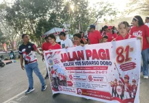 Kolese Yos Sudarso Dobo Gelar Jalan Santai Sambut HUT ke-81 Kemerdekaan RI