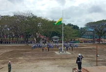 Gladi Bersih Upacara HUT ke-81 RI di Lapangan Kantor Bupati Aru