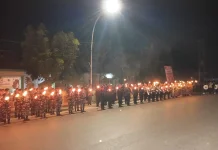 Upacara Taptu dan Pawai Obor Meriahkan HUT ke-81 RI di Kepulauan Aru
