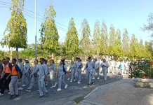Jalan Santai Semarak HUT ke-81 Maluku, Cabang dinas PMPK Libatkan SMA/SMK/SLB se Malra