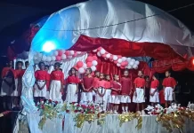 Malam Sentuhan Merah Putih Meriahkan HUT RI Ke-81 di SD Naskat Ohoidertutu.