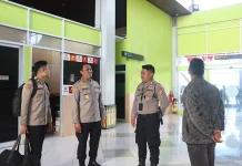Kapolres Kepulauan Tanimbar Jemput Tim Supervisi Rojianstra SSDM Polri diBandar
