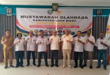 Resmi Pimpin KONI Aru, Kaidel Bidik Kebangkitan Olahraga dan POMAL V 2027