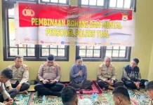 Polres Tual Gelar Pembinaan Rohani dan Mental Bersama Ustaz Ahmad Ramli Matdoan