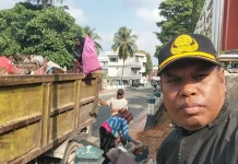 DLHK Tual Bersihkan Lapangan Lodar El jelang Kunjungan Istri Kapolri