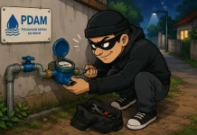 Pencurian Meter Air di Tual Diproses Hukum