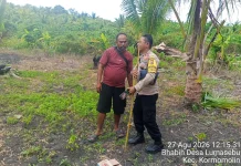 Bhabinkamtibmas Lumasebu dukung Ketahanan Pangan Nasional