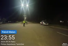Sat Lantas Polres Kepulauan Tanimbar Antisipasi Balap Liar dan Kriminalitas