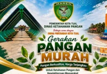 Pemkot Tual Gelar Gerakan Pangan Murah ke-93 di Pantai Kiom