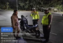 Sat Lantas Polres Kepulauan Tanimbar Intensifkan Patroli Blue Light