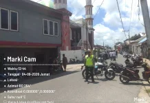Sat Lantas Polres Kepulauan Tanimbar amankan Ibadah Sholat Jumat di Kota Saumlaki