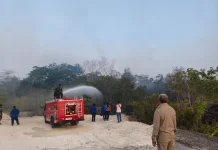 Respon Cepat Dua Titik Lahan Terbakar, Bupati Thaher Turun Tinjau Langsung