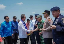 Dandim 1503/Tual Dampingi Pangdam XV/Pattimura Jemput MKP RI