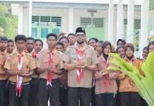Pramuka SMA Negeri 5 Tual Gelar Perkemahan dan Pelantikan Penegak Bantara-Laksana