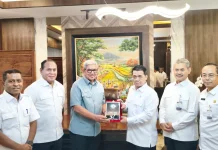 Audiensi Bupati Malra dengan Wamendes PDT Ahmad Riza Patria Bahas Pembangunan Des