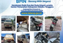 Kantah Maluku Tenggara Buka Lelang Kendaraan Dinas