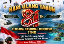 HUT ke-81 TNI, Pemkot Tual: TNI Kuat Bersama Rakyat