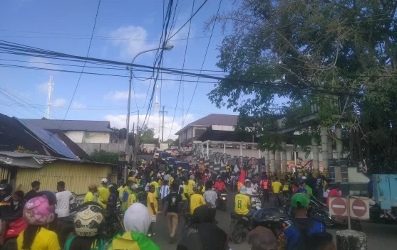 Konvoi Piala Dunia 2026, di Lapangan Lodar El Kota Tual