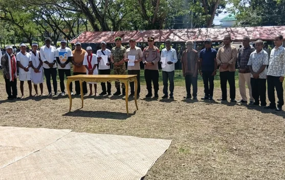 Pernyataan Kesepakatan Damai Desa Kalar-Kalar dan Desa Salarem Resmi Dibacakan