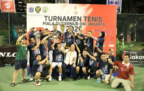 Kementerian ATR/BPN Raih Juara II Turnamen Tenis Piala Gubernur DKI 2026