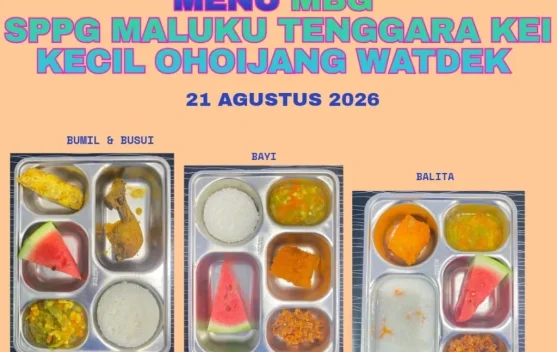 SPPG Ohoijang-Watdek Sesuaikan Menu MBG untuk Bayi dan Balita