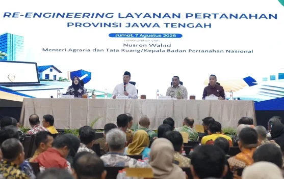 Menteri Nusron Ajak BPKAD dan IPPAT Jateng Perkuat Sinergi Transformasi Layanan