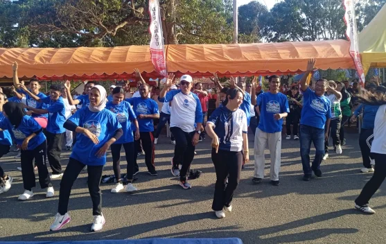 Disponsori Partai Demokrat, Bupati Thaher Gerakan Kerja Bakti Langit Biru