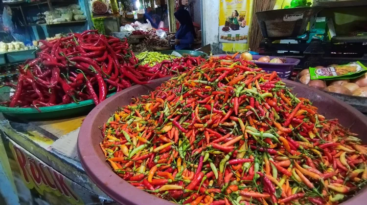 Awal Ramadan, Pasar Sidoharjo Lamongan Sepi, Harga Cabai Naik
