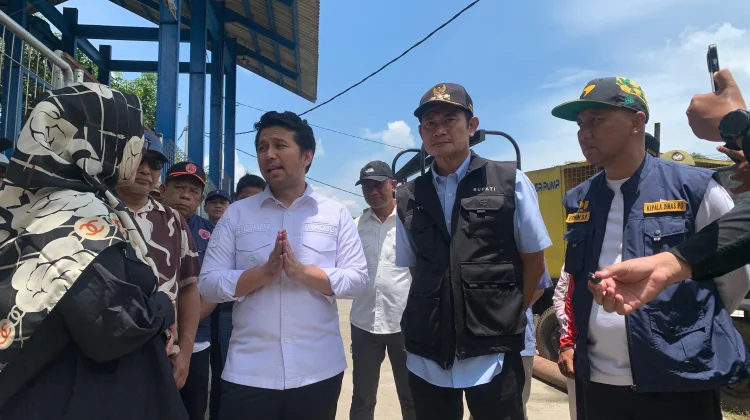 Optimalisasi Pompa Dikebut, Wagub Emil Sidak Penanganan Banjir Lamongan