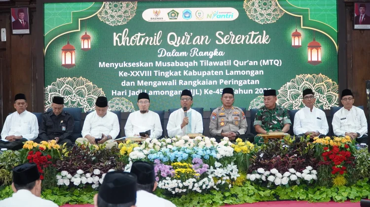 Khotmil Quran Tandai Pembukaan HJL ke-457 Lamongan, Dukung Suksesnya MTQ XXVIII