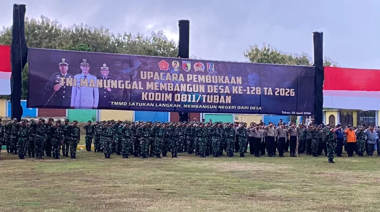 TMMD Tuban ke 128 Resmi Digelar, Wabup: Jalin Sinergitas dengan Pemda dan Masyarak