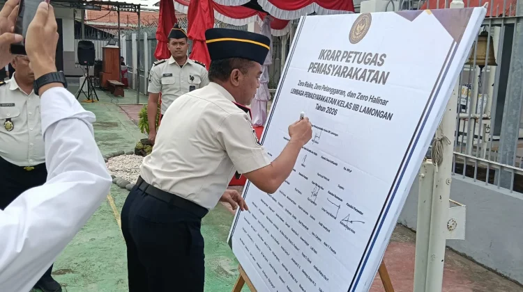 Lapas Lamongan Komitmen Zero Halinar, Perkuat Integritas Lingkungan Bersih