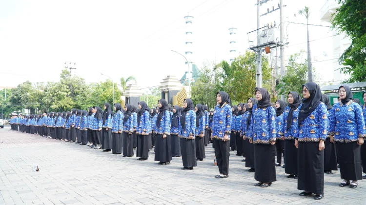 Pemkab Lamongan Bentuk Satgas Korpri, Gandeng Yon Zipur Babat Latih Disiplin ASN