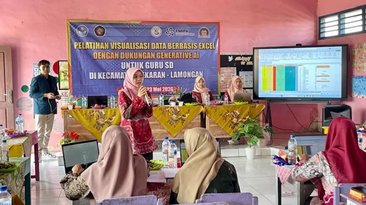 Dorong Digitalisasi Pendidikan Guru SD Sekaran, Lamongan Dilatih AI dan Excel