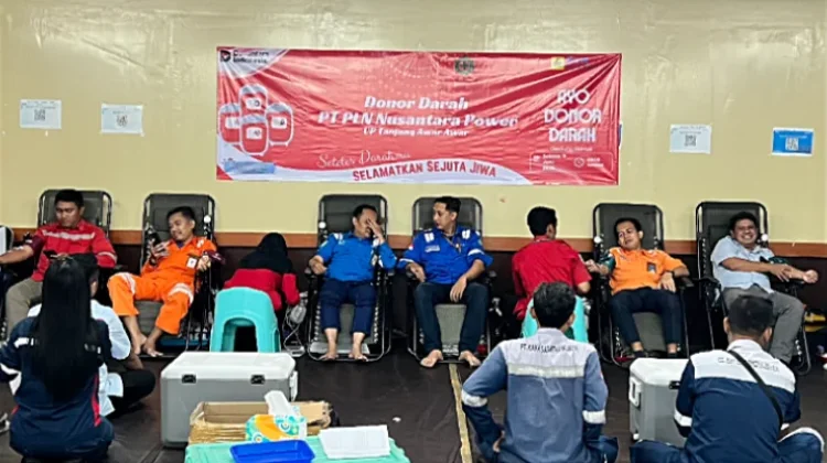 Stabilkan Pasokan Darah di Tuban, Ratusan Pegawai PLN Ikuti Donor Darah