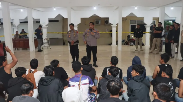 Puluhan Kendaraan Diamankan Polres Tuban usai Terjaring Razia