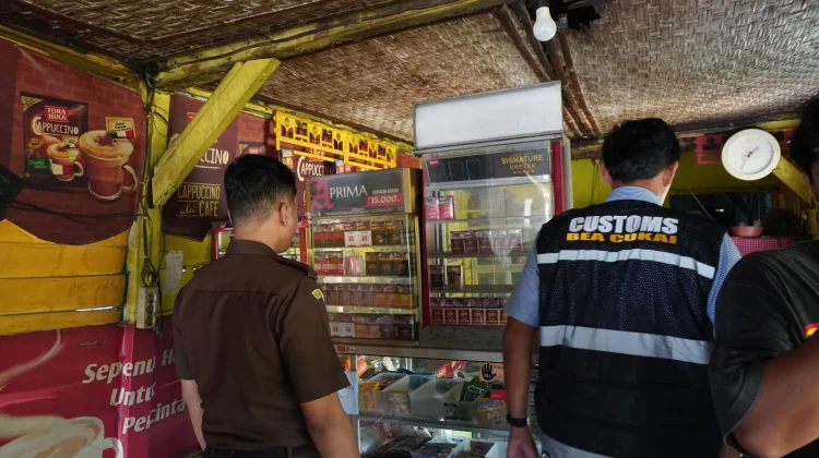 Operasi Gabungan Sita 9.108 Batang Rokok Ilegal di  Lamongan