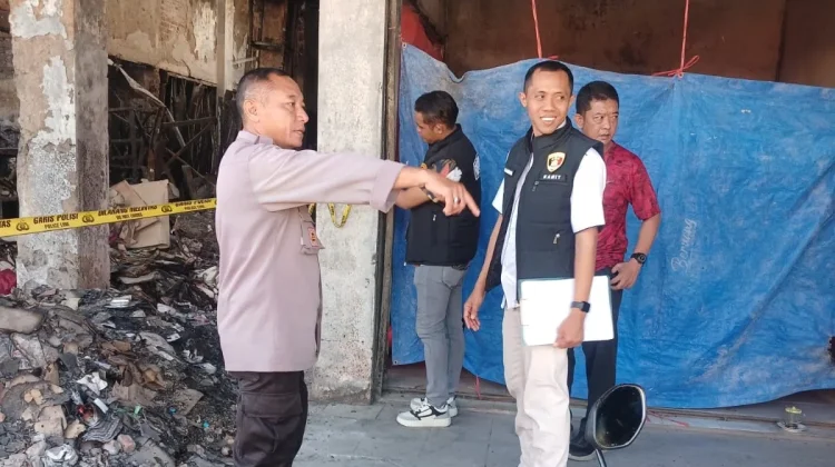Police Line Kebakaran Pasar Agrobis Babat Dibuka, Penyelidikan Berlanjut