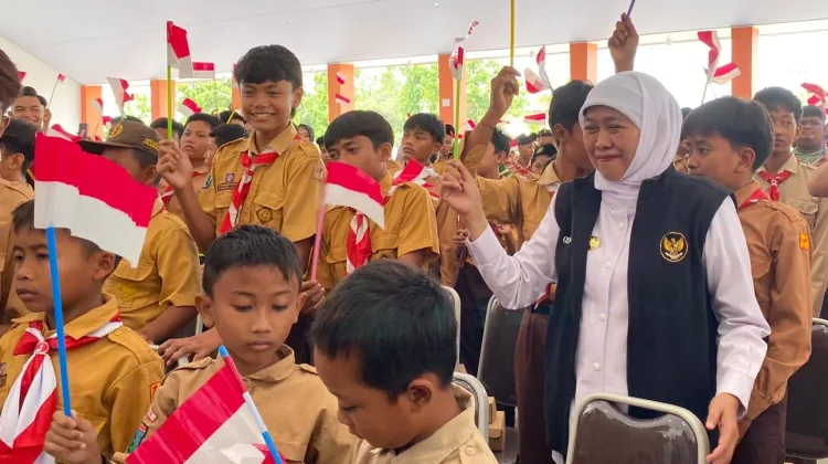 Gubernur Jatim Meninjau Sekaligus Menyapa Siswa Sekolah Rakyat Tuban