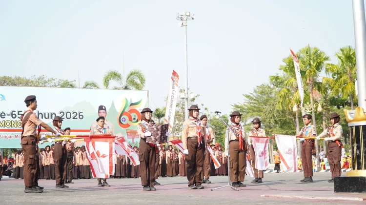 Apel Besar HUT ke-65 Gerakan Pramuka, Dorong Generasi Muda Lamongan Mandiri